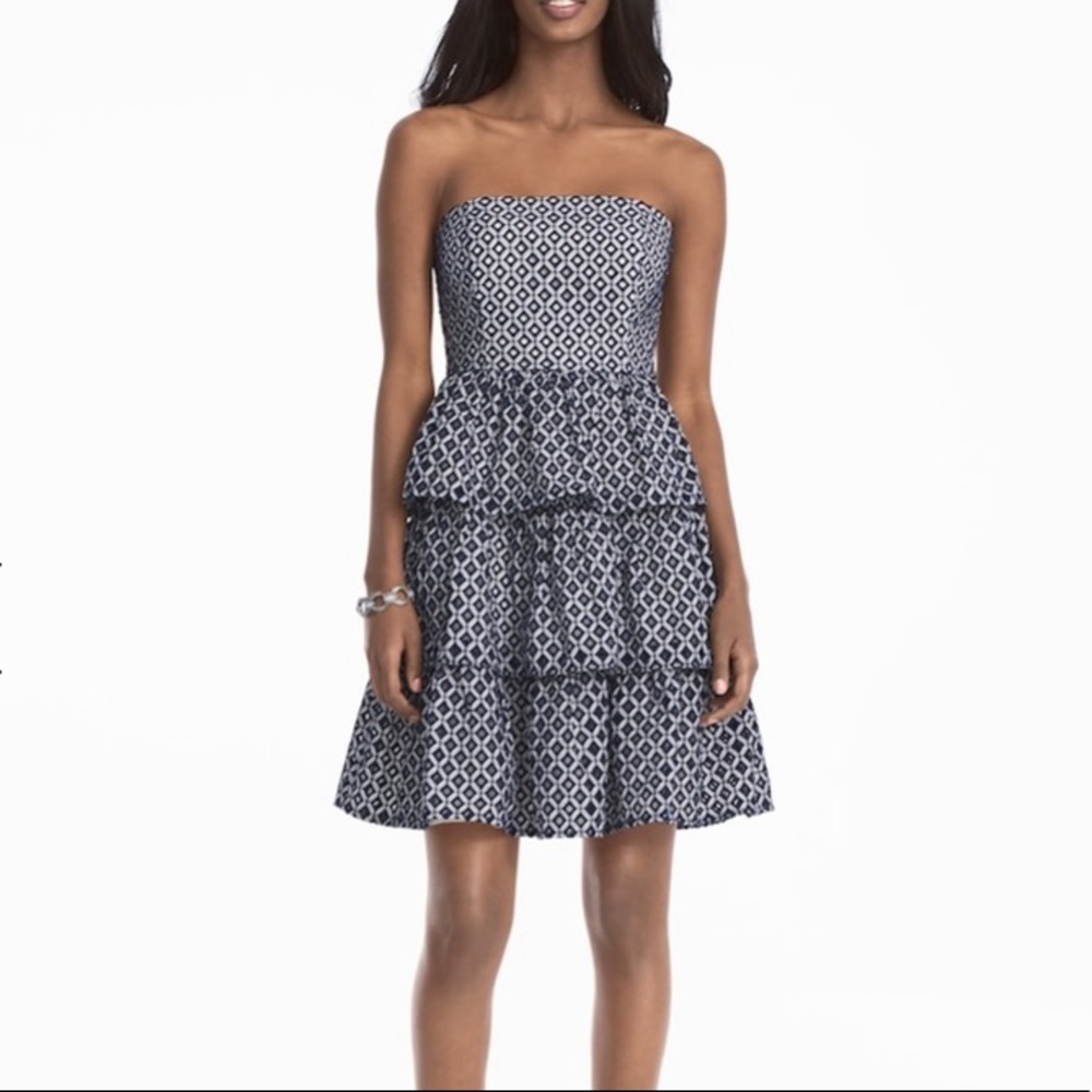 White House Black Market Strapless Dress, Sz 8
